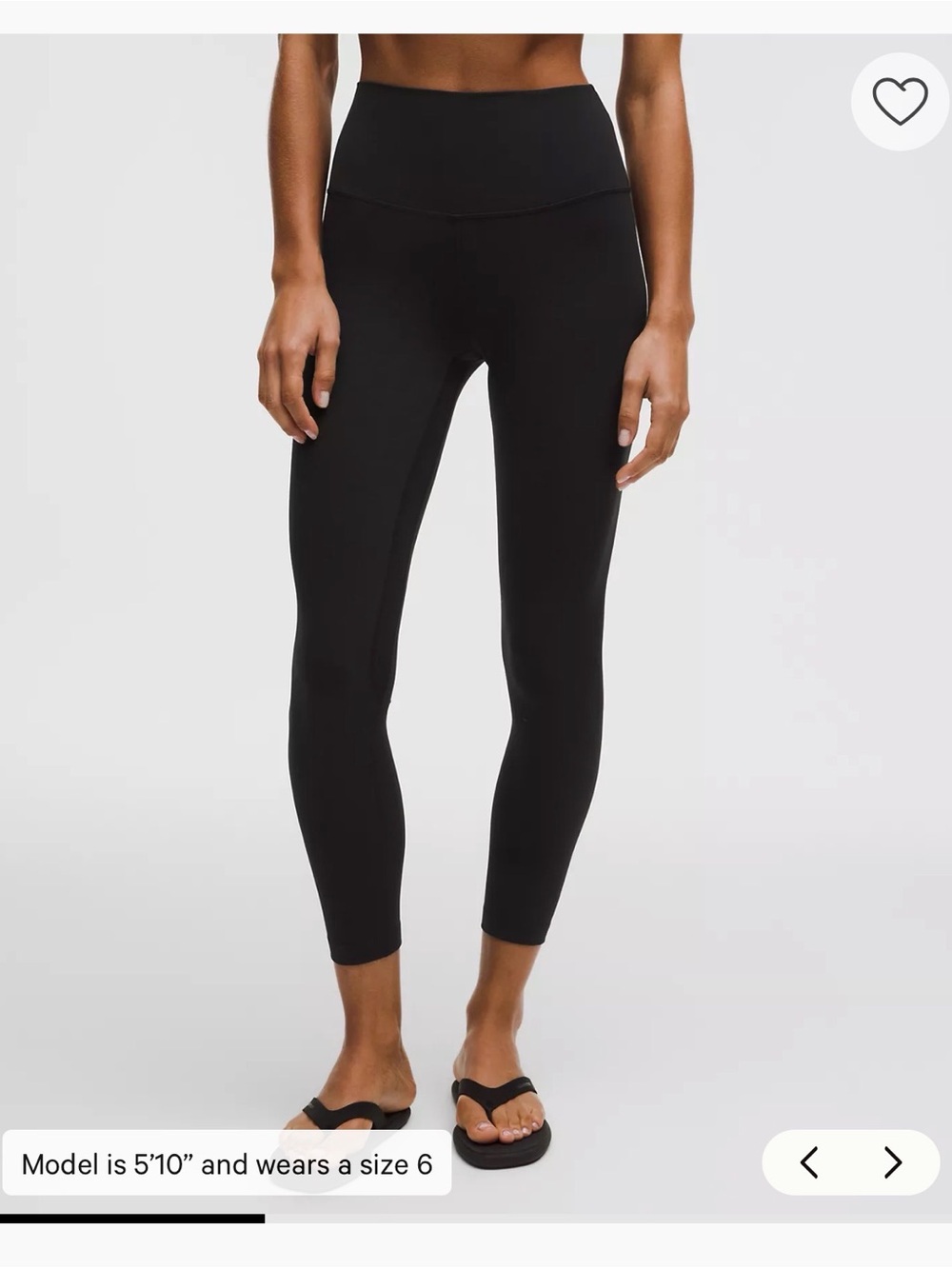 lululemon athletica Black High-Rise 7/8 Leggings